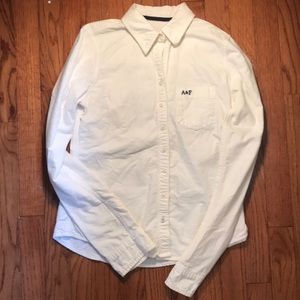 A&F White Button Up